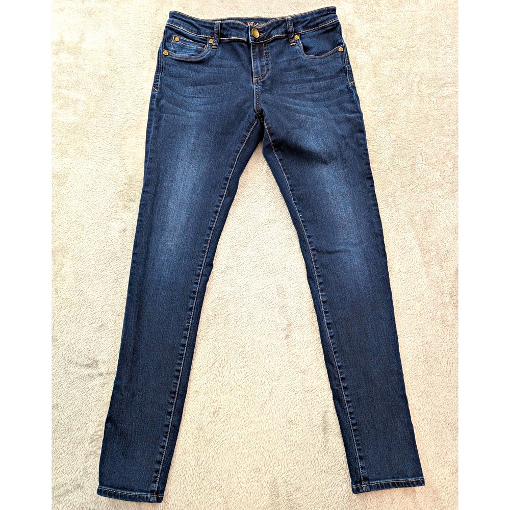 KUT from the Kloth Womens Skinny Jeans Sz 8 Blue Medium Wash Stretch Pockets